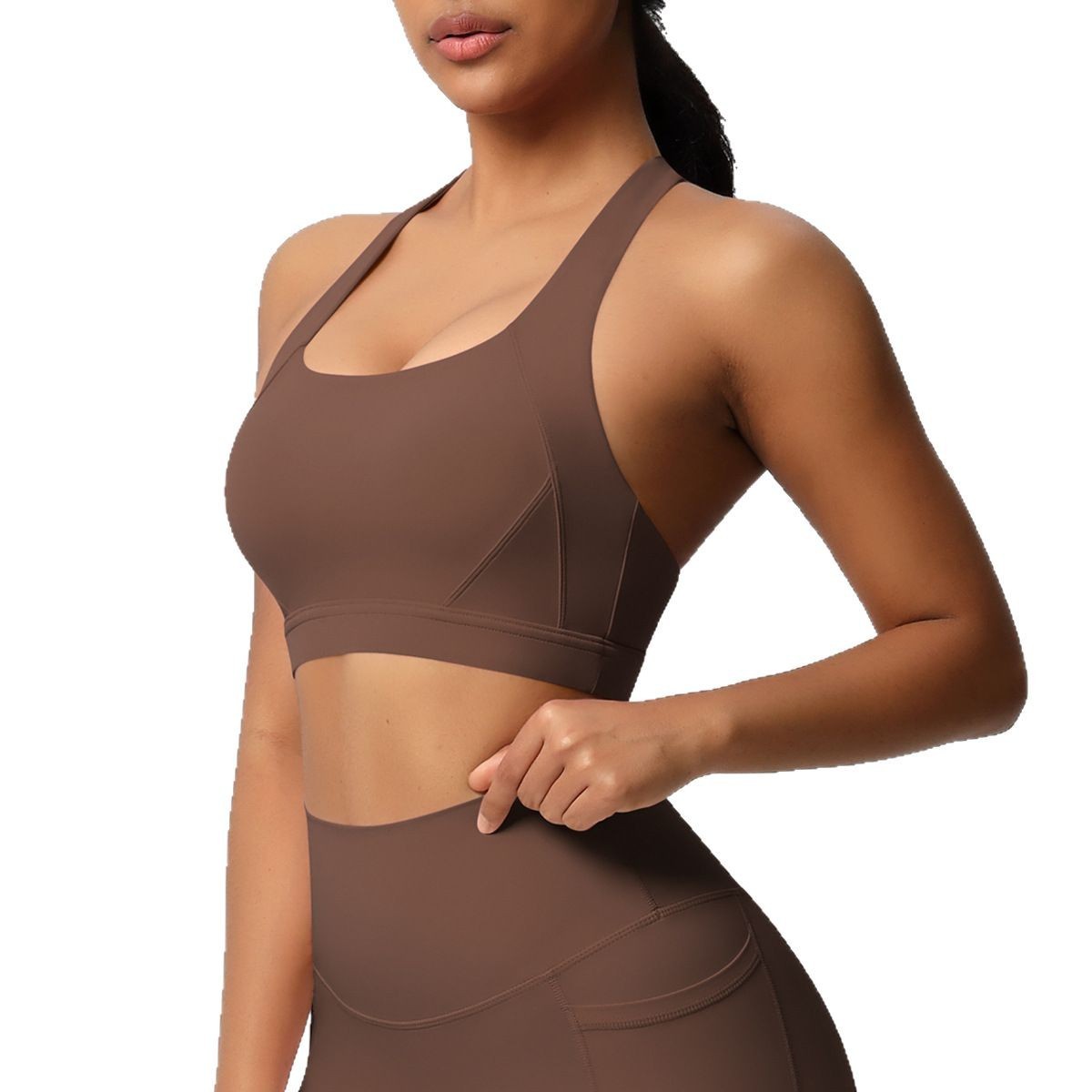Women's Solid Color Casual Brushed Vest Sports Underwear