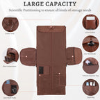 Large Capacity Men's Leather Suit Storage Bag