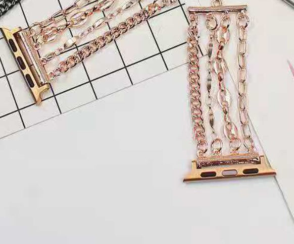 Apple Metal Bracelet Strap Stainless Steel Chain Strap