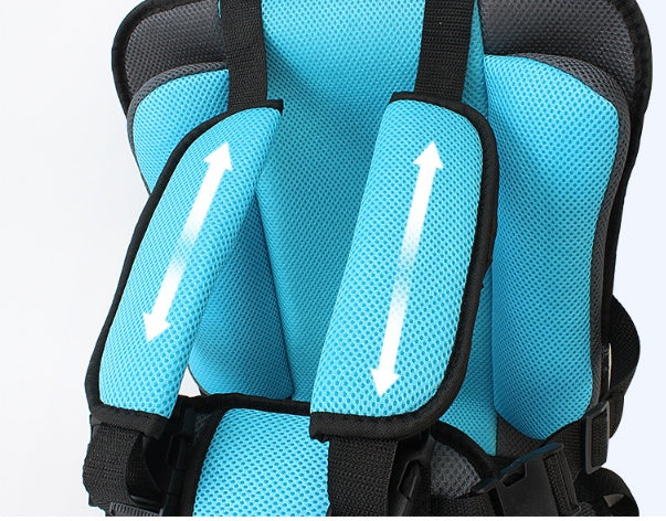 Non-safety seat increased cushion portable car safety seat cushion