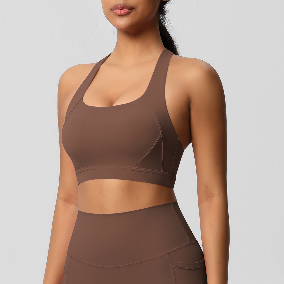 Women's Solid Color Casual Brushed Vest Sports Underwear