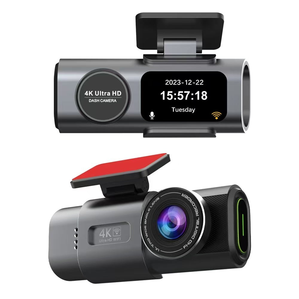 4K Dual Lens Driving Recorder HD Ultra Wide Angle Night Vision WiFi Front And Rear Dual Recording GPS Vehicle Recording